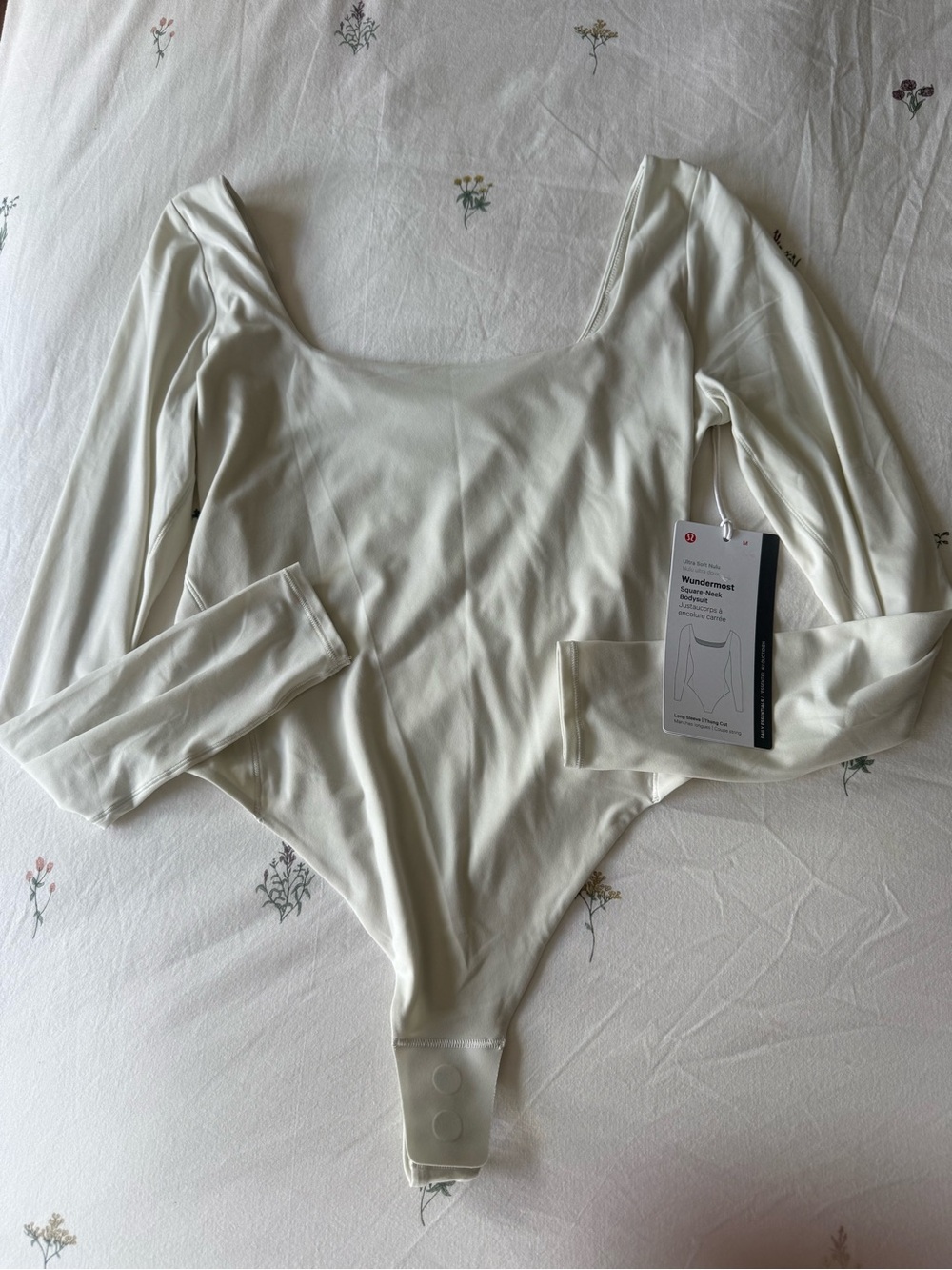 lululemon athletica Long-Sleeve Scoop Neck Bodysuit - Cream